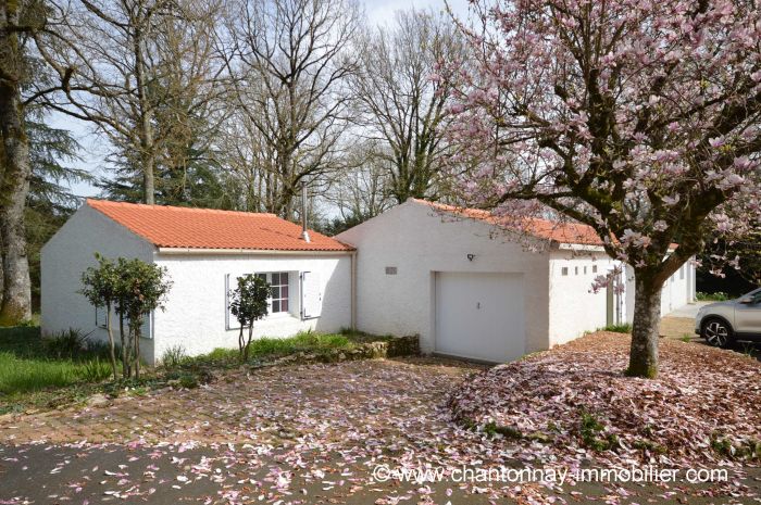 Agrable maison de plain-pied au calme avec joli parc CHANTONNAY immobilier à vendre au prix de 221550 euros