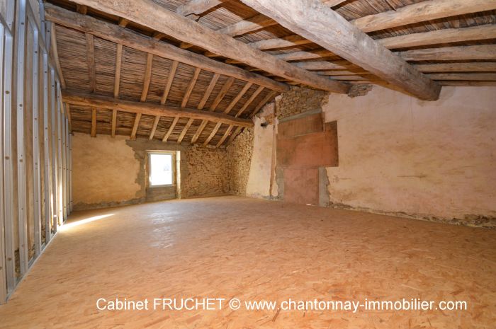 Proche CHANTONNAY - Grande maison en pierre en cours de réno SAINT-GERMAIN-DE-PRINçAY immobilier à vendre au prix de 211000 euros